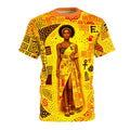Camiseta Mulher Africana - Impressão Total - Assinada por Cris Rosa