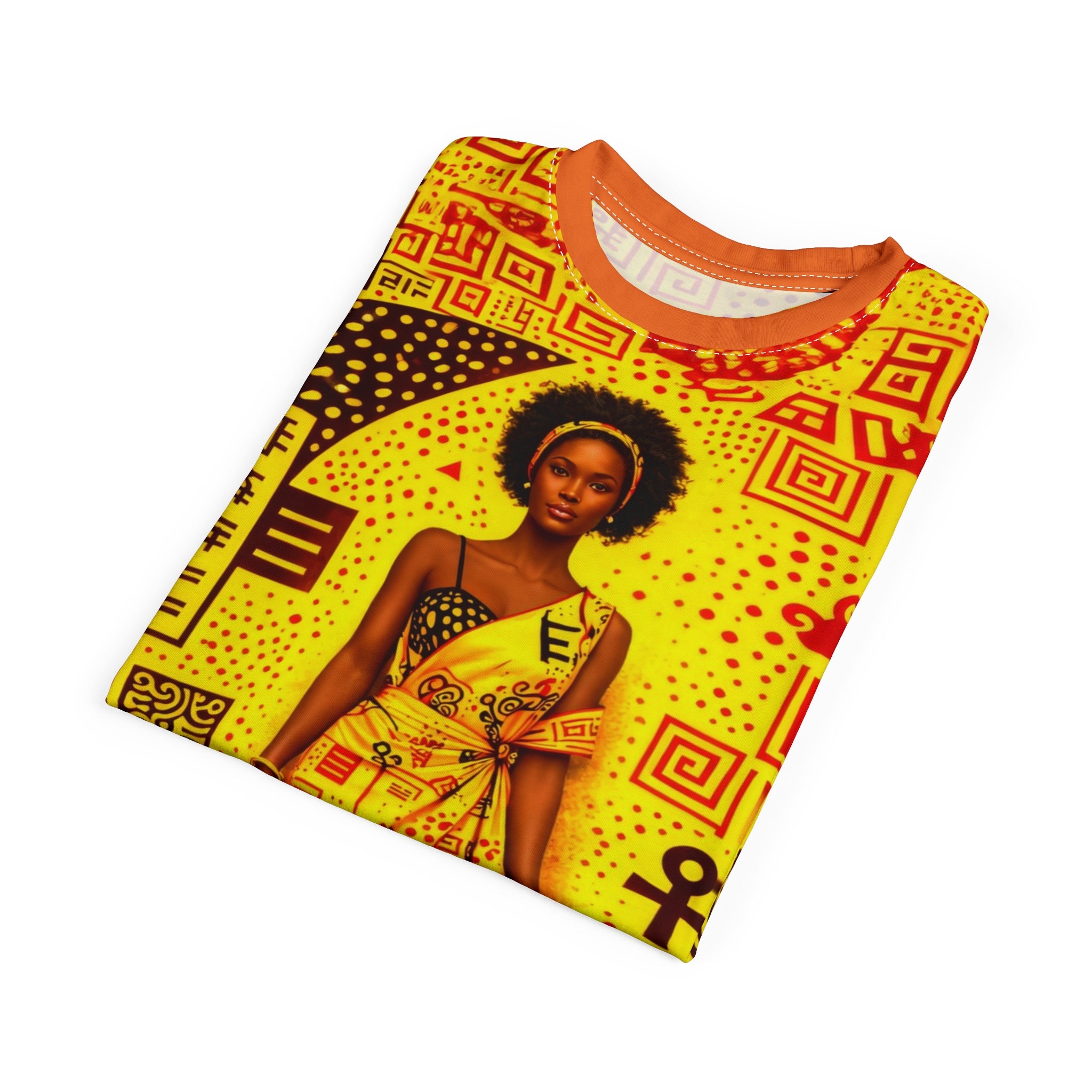 Camiseta Mulher Africana - Impressão Total - Assinada por Cris Rosa