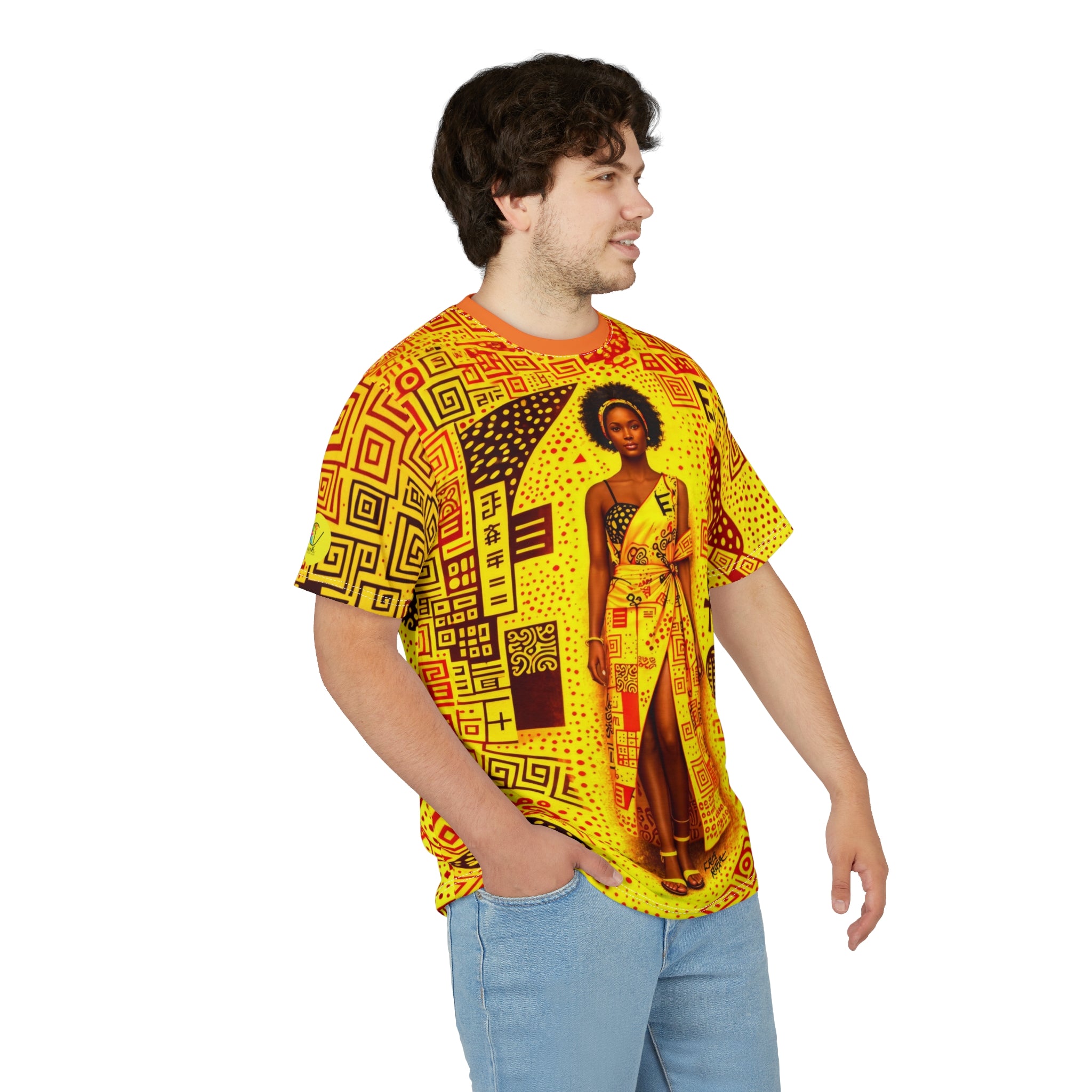 Camiseta Mulher Africana - Impressão Total - Assinada por Cris Rosa
